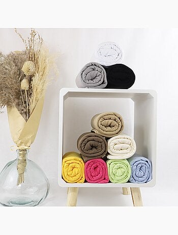 Lenzuolo con angoli in jersey di cotone elasticizzato a 120 fili DOUCEUR