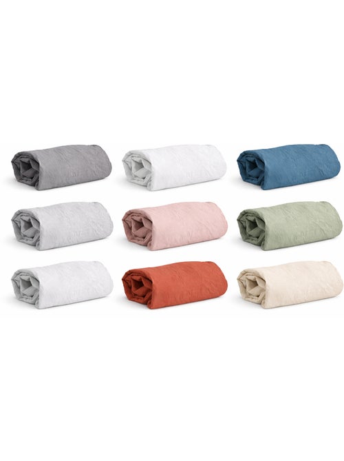 Lenzuolo con angoli in microfibra lavata - Kiabi