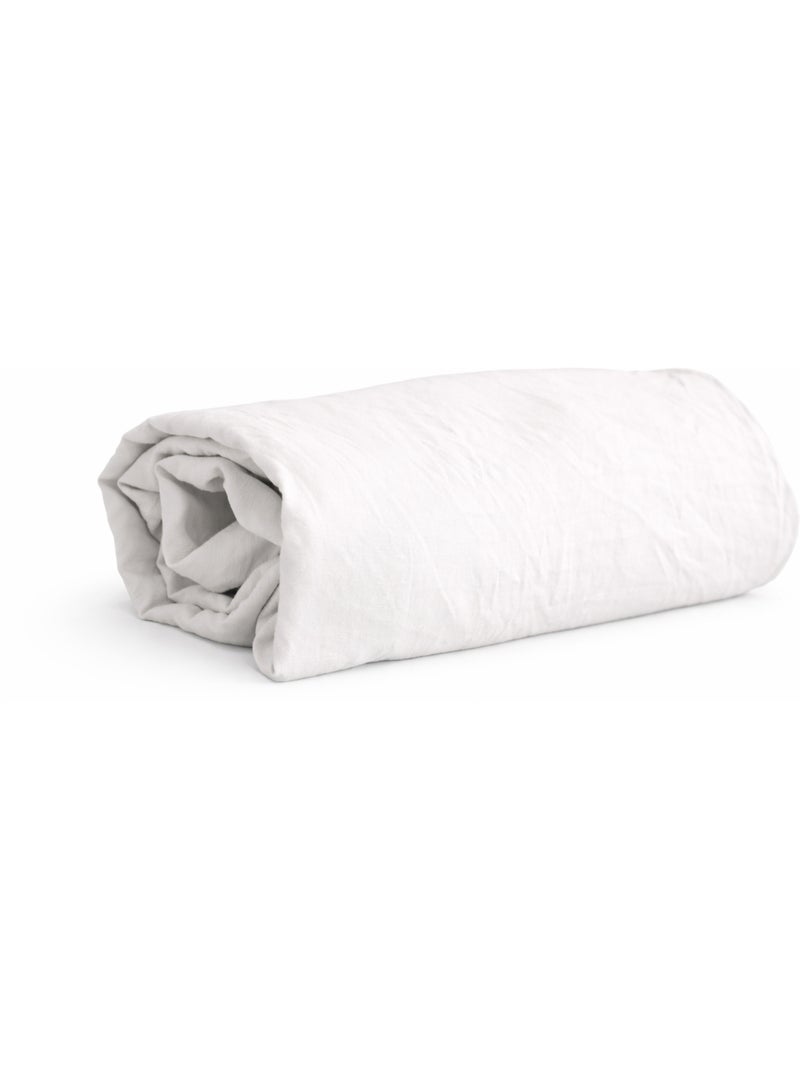 Lenzuolo con angoli in microfibra lavata Grigio antracite - Kiabi