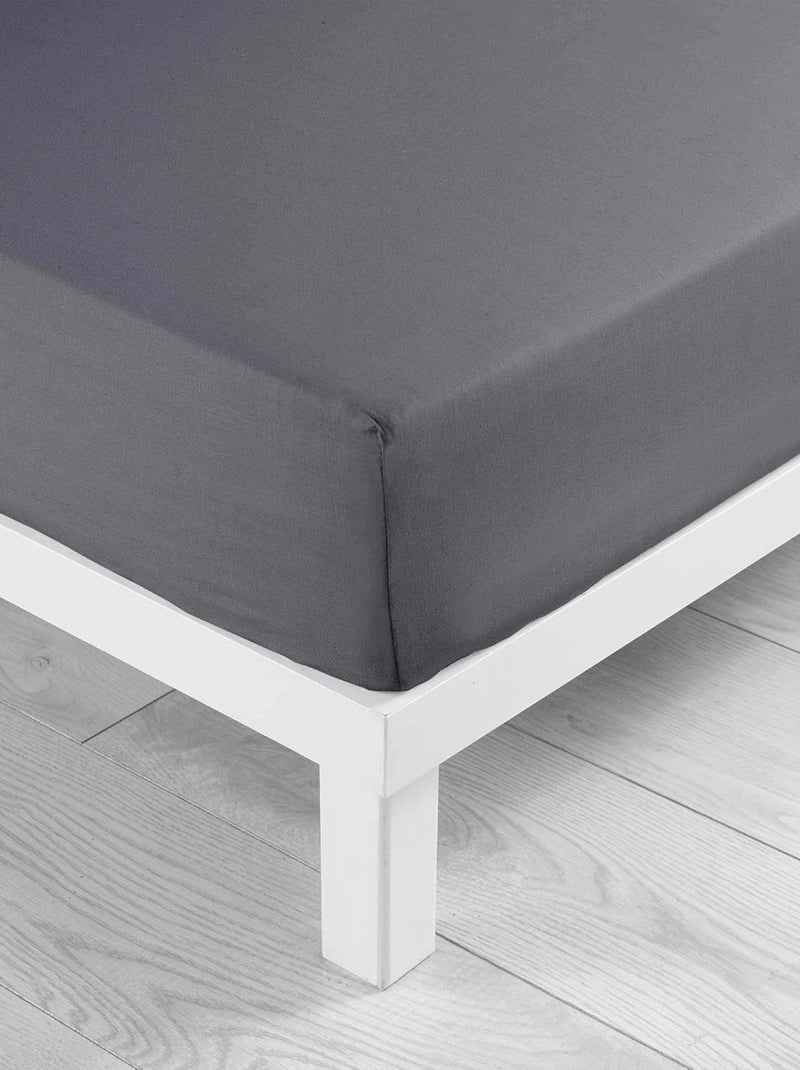 Lenzuolo con angoli in Microfibra Oscar Douceur d'Intérieur Grigio antracite - Kiabi