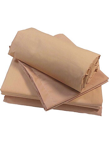 Lenzuolo con angoli in percalle di cotone tinta unita con angolo da 30 cm