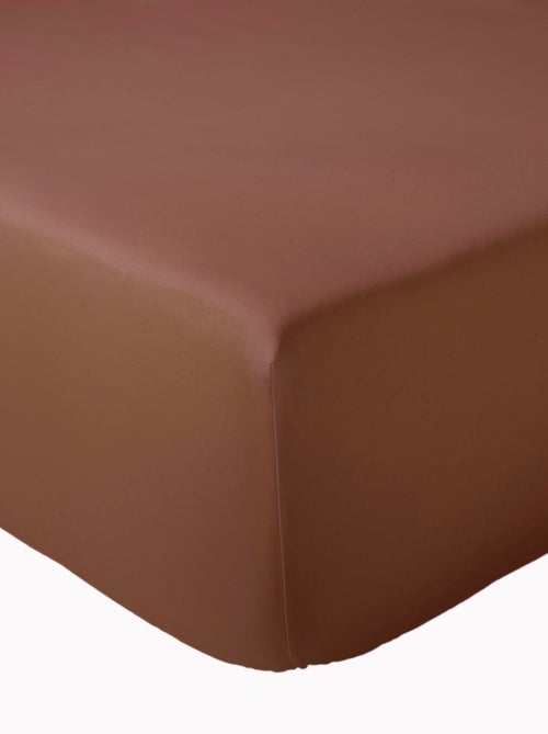 Lenzuolo con angoli in raso di cotone tinta unita - Kiabi