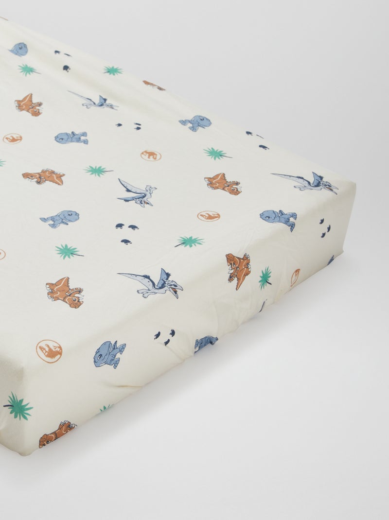 Lenzuolo con angoli 'Jurassic Explorers' - set di 2 BIANCO - Kiabi