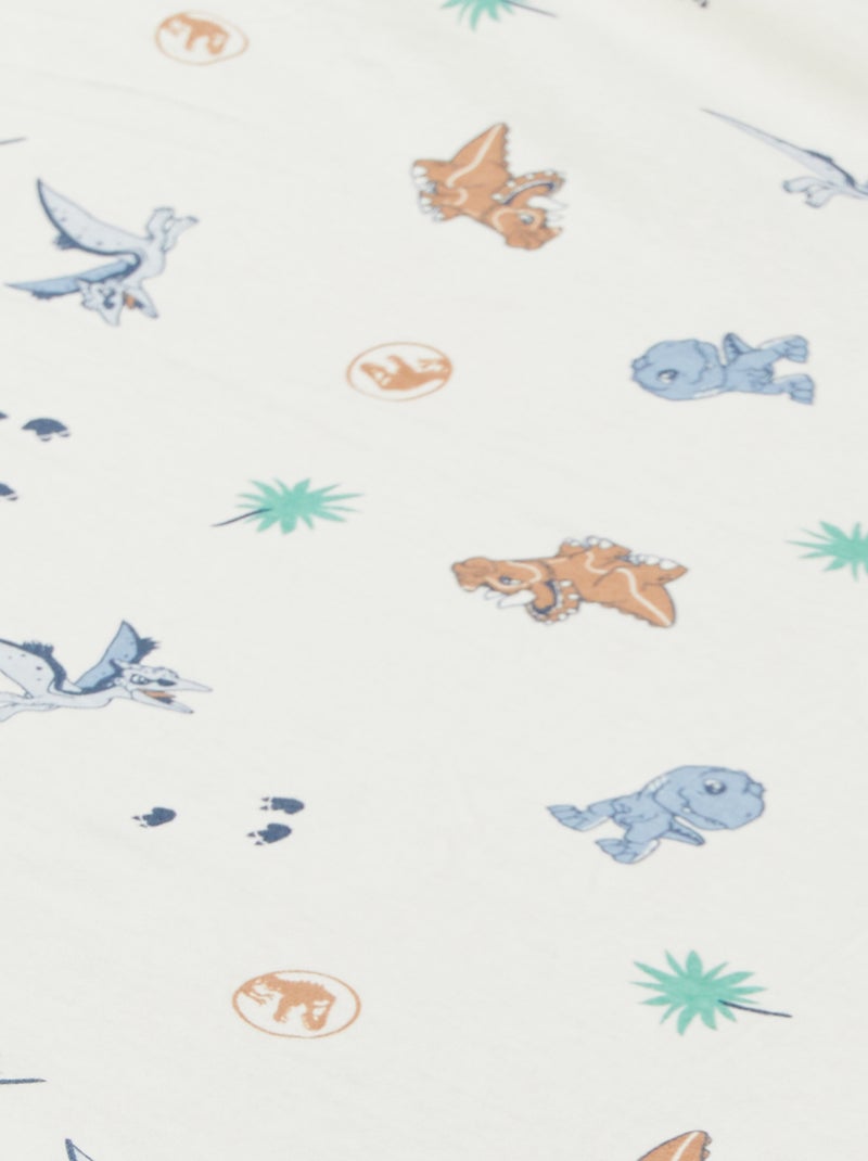 Lenzuolo con angoli 'Jurassic Explorers' - set di 2 BIANCO - Kiabi