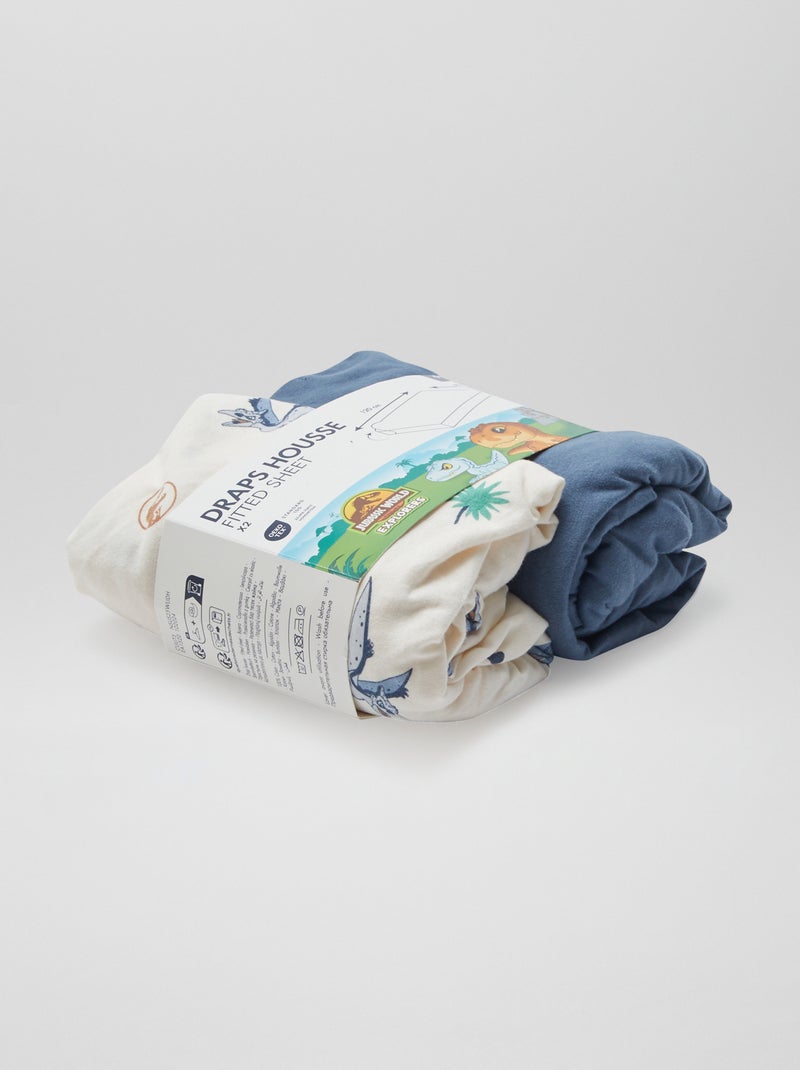 Lenzuolo con angoli 'Jurassic Explorers' - set di 2 BIANCO - Kiabi