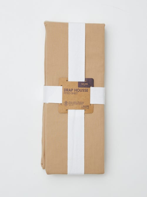 Lenzuolo con angoli matrimoniale (160x200cm) in cotone - Kiabi Home - Kiabi