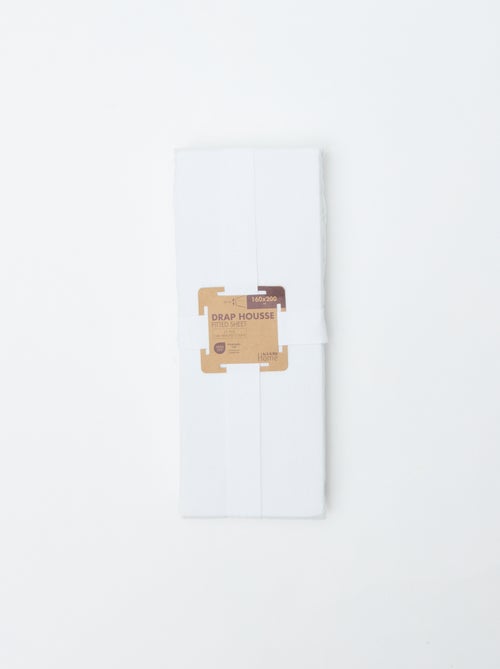 Lenzuolo con angoli matrimoniale (160x200cm) in cotone - Kiabi Home - Kiabi