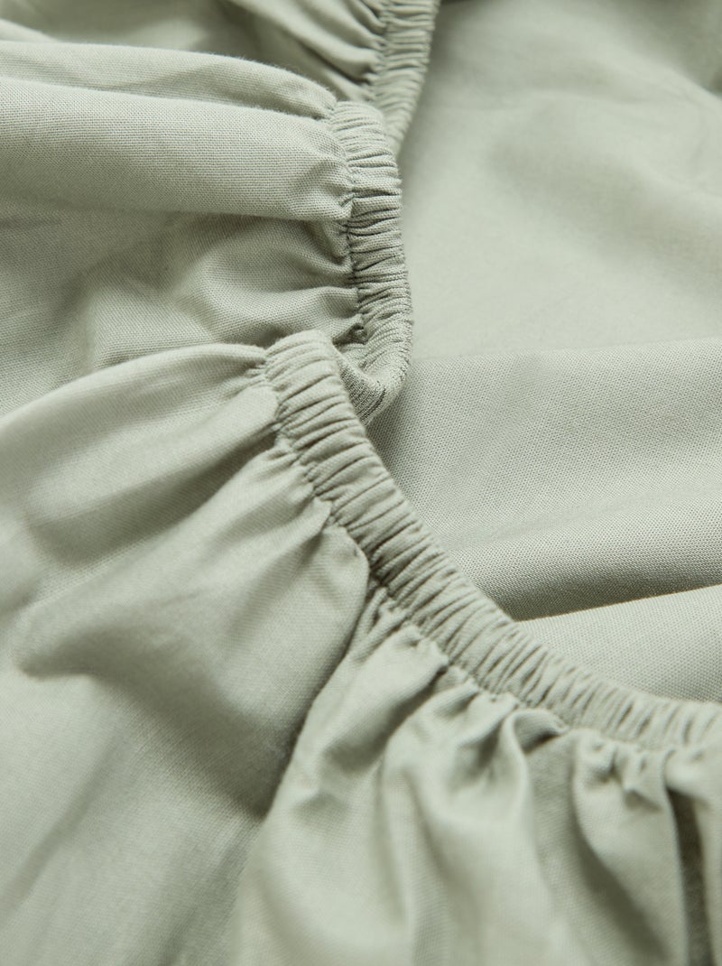 Lenzuolo con angoli matrimoniale (160x200cm) in cotone - Kiabi Home Grigio - Kiabi