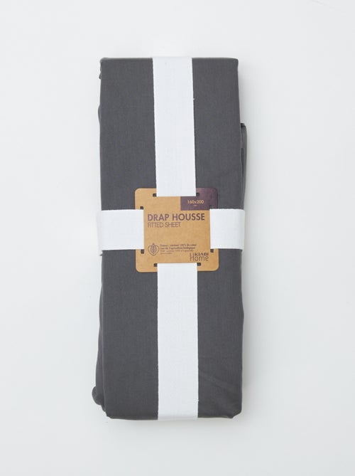 Lenzuolo con angoli matrimoniale (160x200cm) in cotone - Kiabi Home - Kiabi