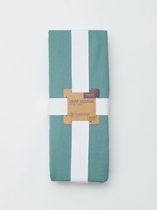 Lenzuolo con angoli matrimoniale (160x200cm) in cotone - Kiabi Home - Kiabi