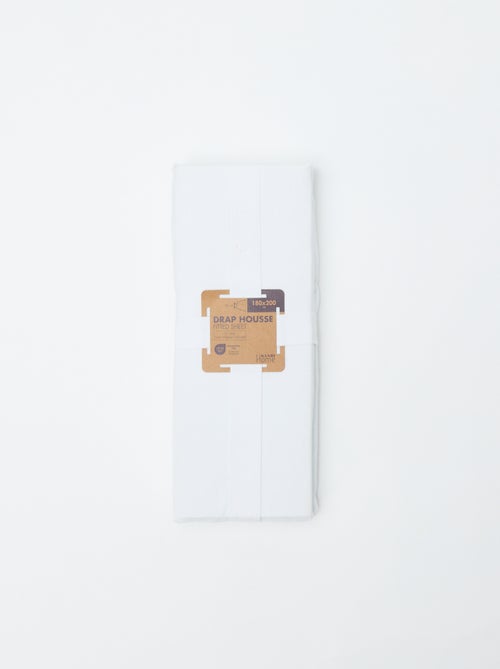 Lenzuolo con angoli matrimoniale (180x200) in cotone - Kiabi Home - Kiabi