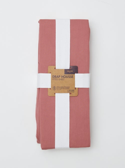 Lenzuolo con angoli matrimoniale (180x200) in cotone - Kiabi Home - Kiabi Lenzuolo con angoli matrimoniale (180x200) in cotone - Kiabi Home - Kiabi