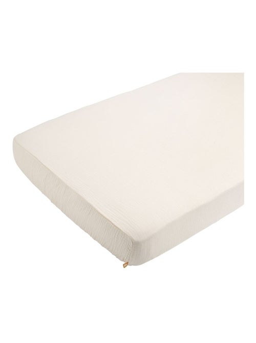 Lenzuolo con angoli morbido in garza di cotone per lettino - SAUTHON - Kiabi