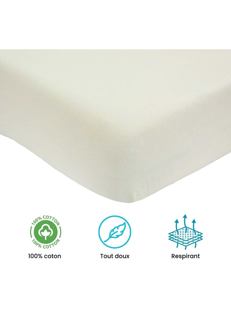 Lenzuolo con angoli OEKO-TEX® STANDARD 100 Beige - Kiabi