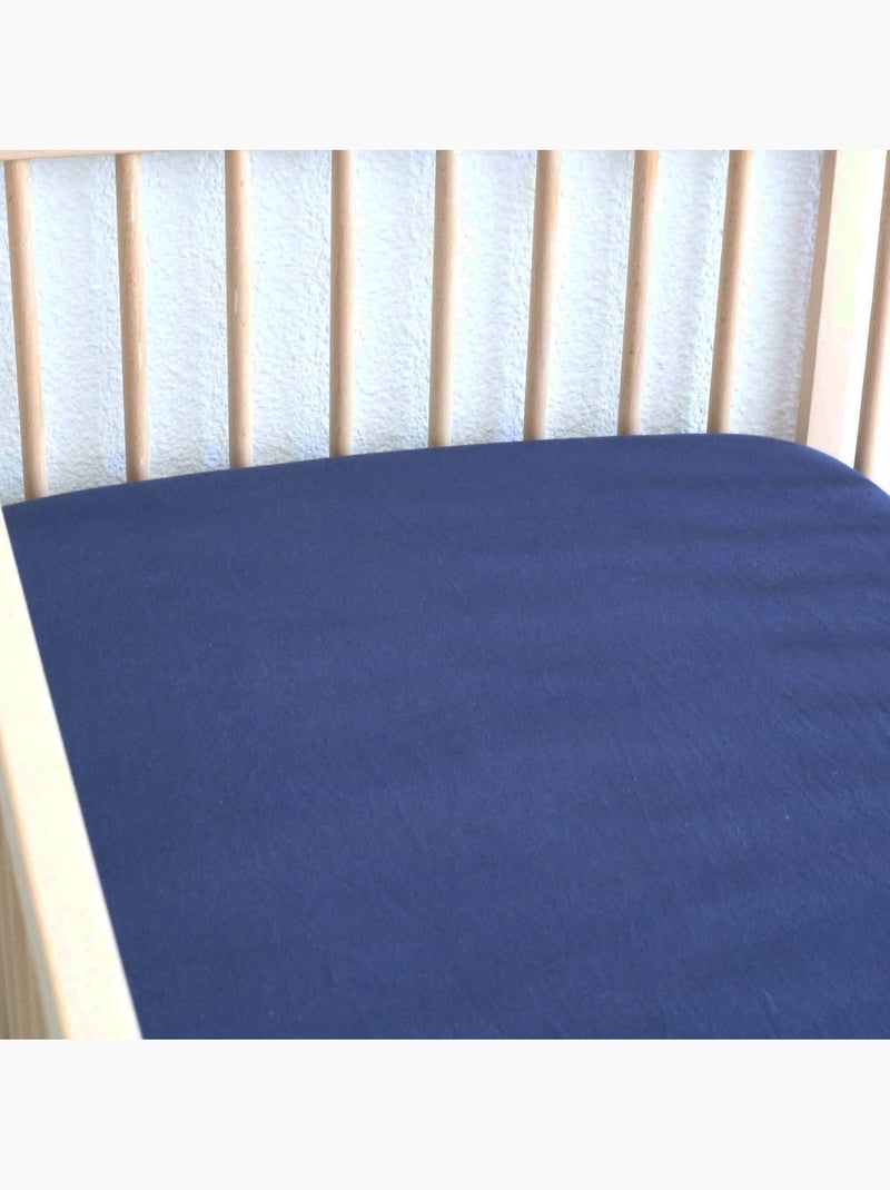 Lenzuolo con angoli OEKO-TEX® STANDARD 100 Blu pavone - Kiabi