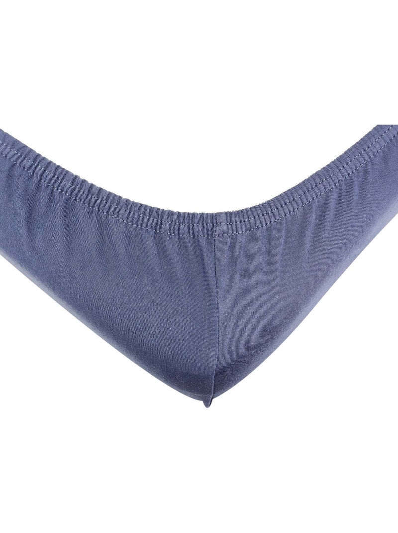Lenzuolo con angoli OEKO-TEX® STANDARD 100 Blu pavone - Kiabi