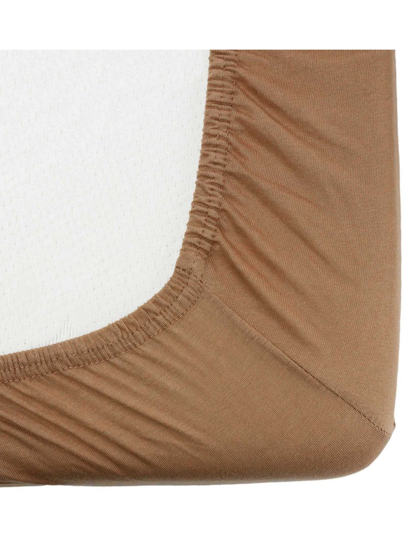 Lenzuolo con angoli OEKO-TEX® STANDARD 100 Cammello - Kiabi