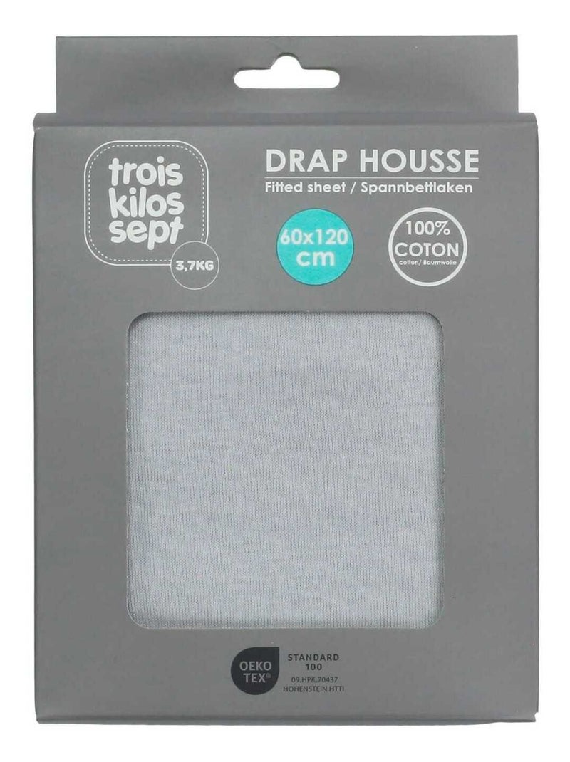 Lenzuolo con angoli oeko-tex® standard 100 Grigio - Kiabi