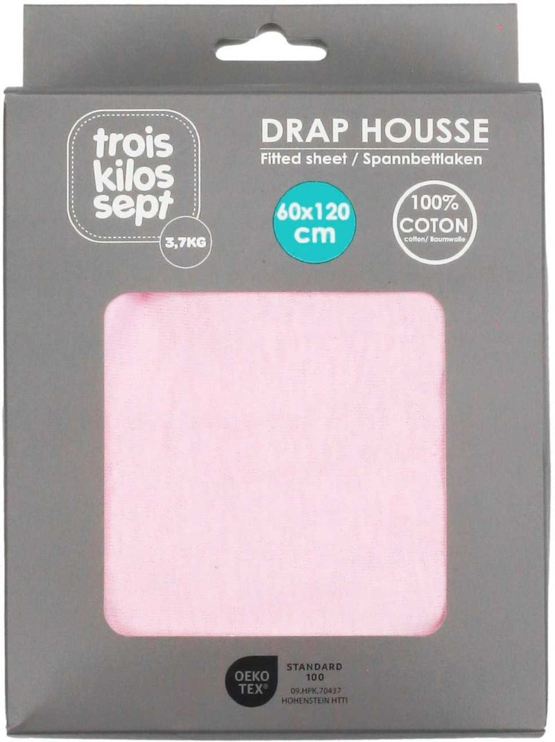 Lenzuolo con angoli OEKO-TEX® STANDARD 100 Rosa pallido - Kiabi