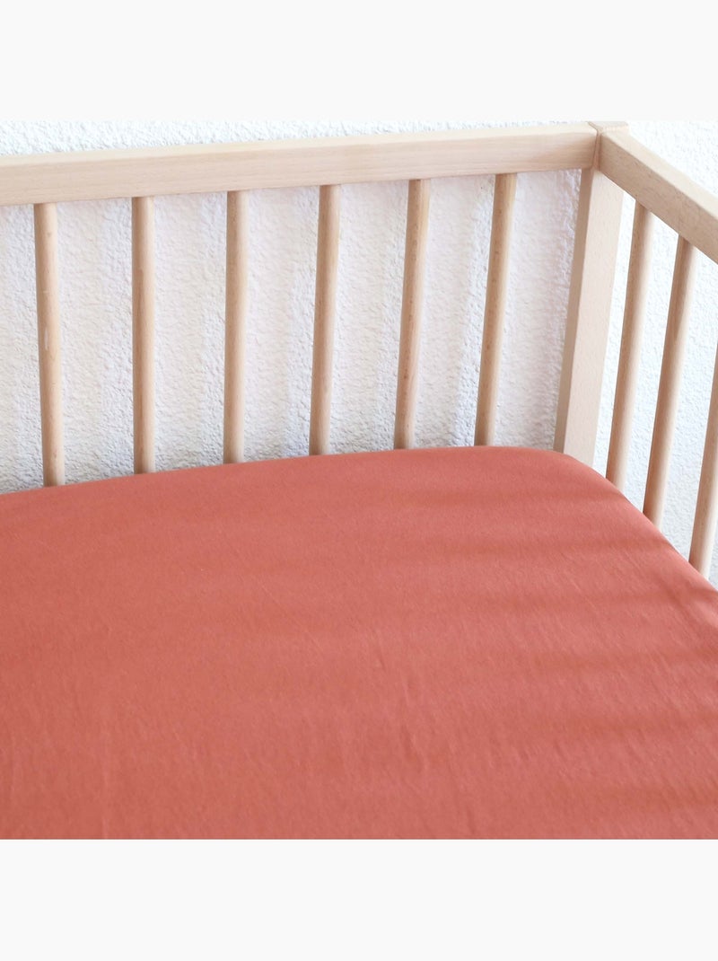 Lenzuolo con angoli OEKO-TEX® STANDARD 100 Terracotta - Kiabi