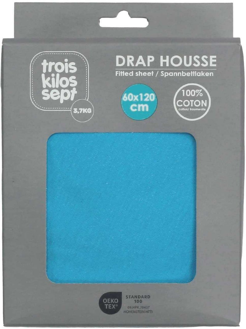 Lenzuolo con angoli OEKO-TEX® STANDARD 100 Turchese - Kiabi