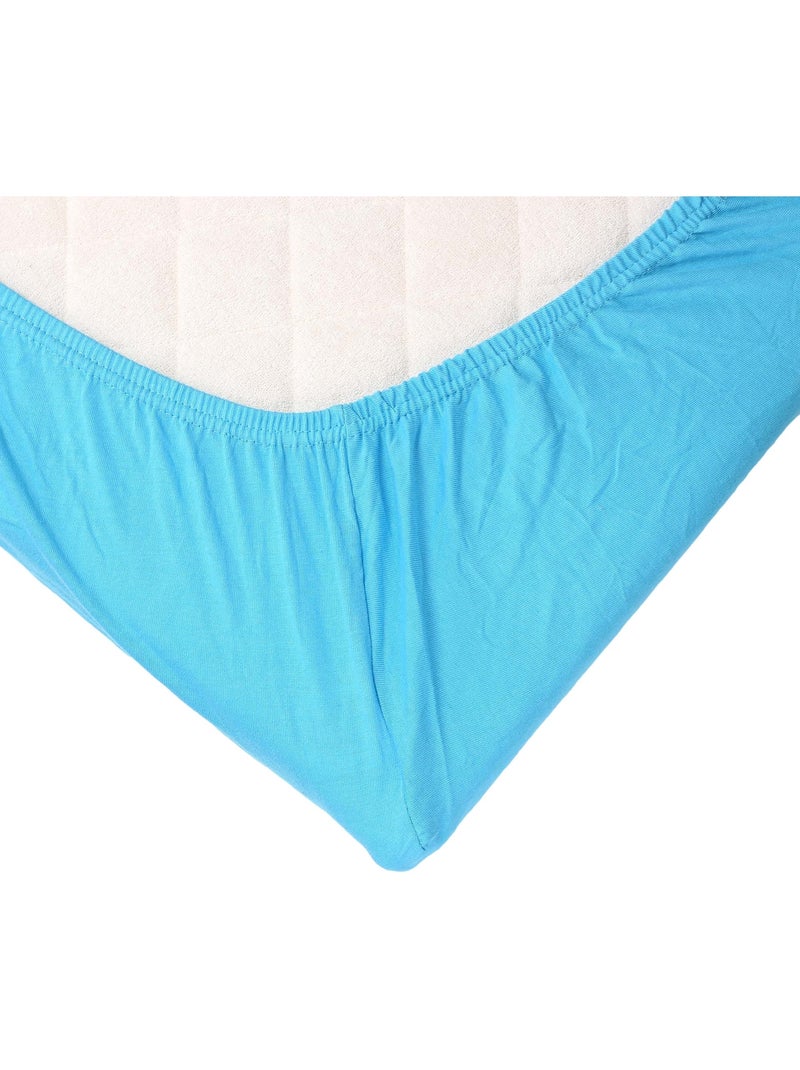 Lenzuolo con angoli OEKO-TEX® STANDARD 100 Turchese - Kiabi