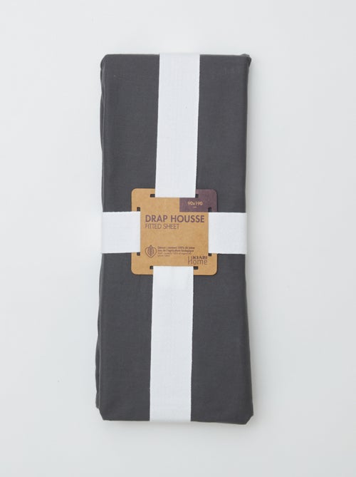 Lenzuolo con angoli per 1 persona (90x190) in cotone - Kiabi Home - Kiabi