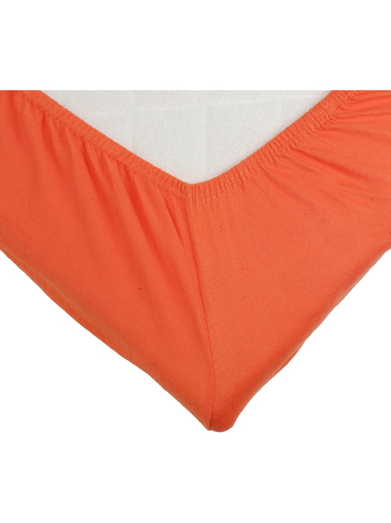 Lenzuolo con angoli per culla Arancione - Kiabi