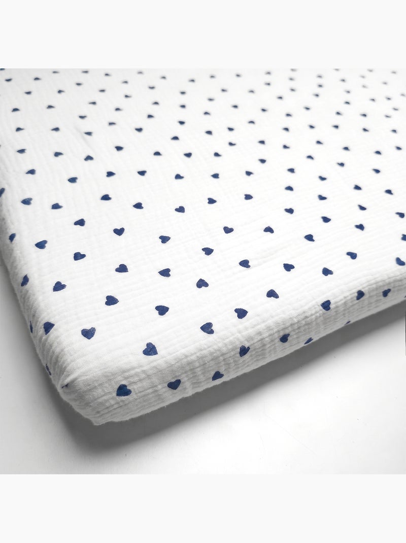 Lenzuolo con angoli per culla in cotone | SEVIRA KIDS Blu - Kiabi