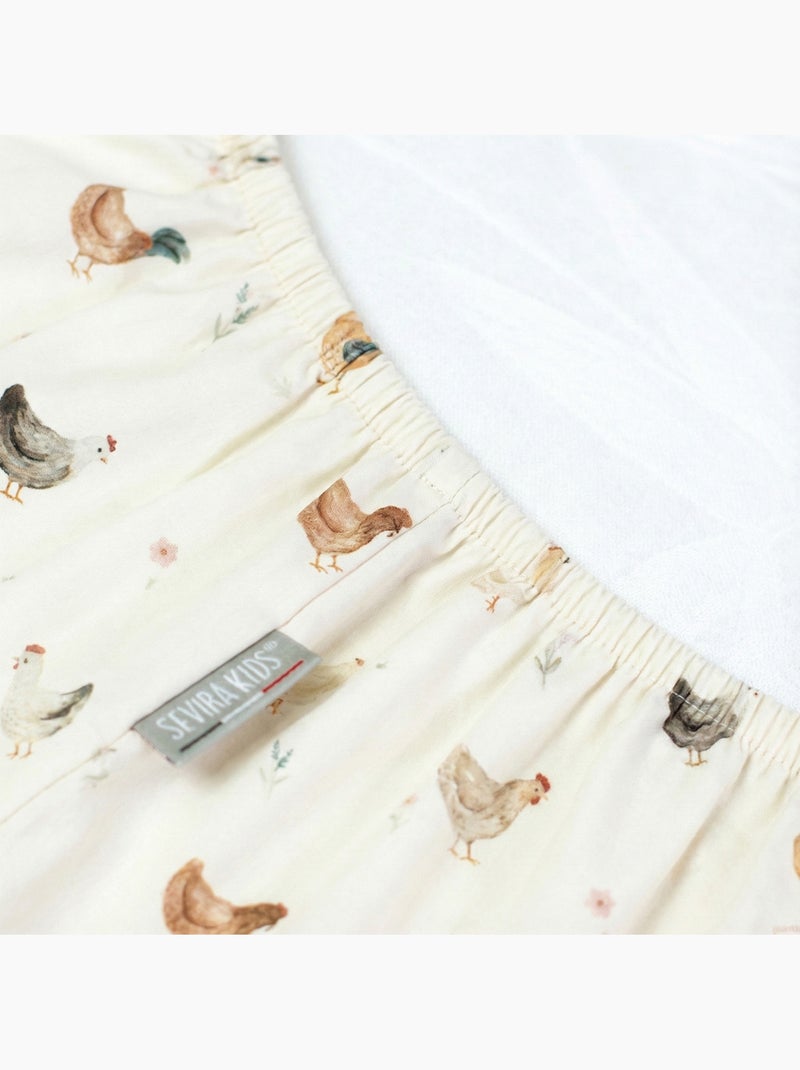 Lenzuolo con angoli per culla in cotone | SEVIRA KIDS Ecru - Kiabi