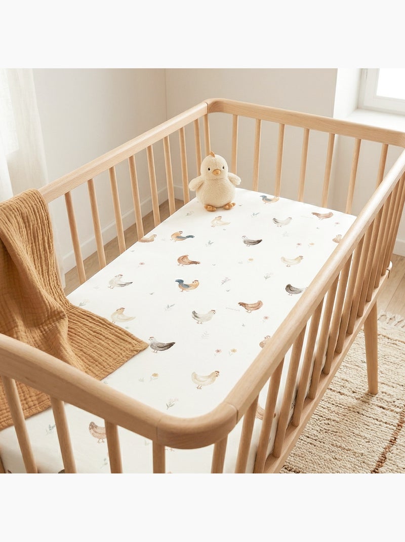 Lenzuolo con angoli per culla in cotone | SEVIRA KIDS Ecru - Kiabi