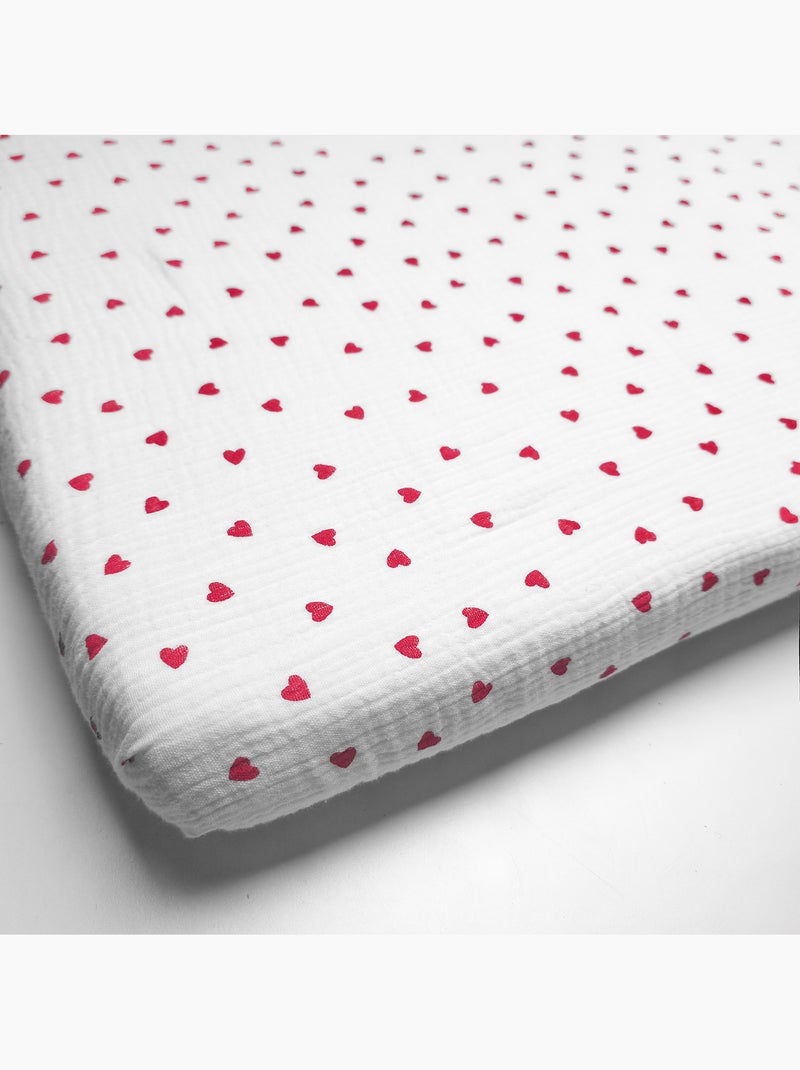 Lenzuolo con angoli per culla in cotone | SEVIRA KIDS Rosso - Kiabi