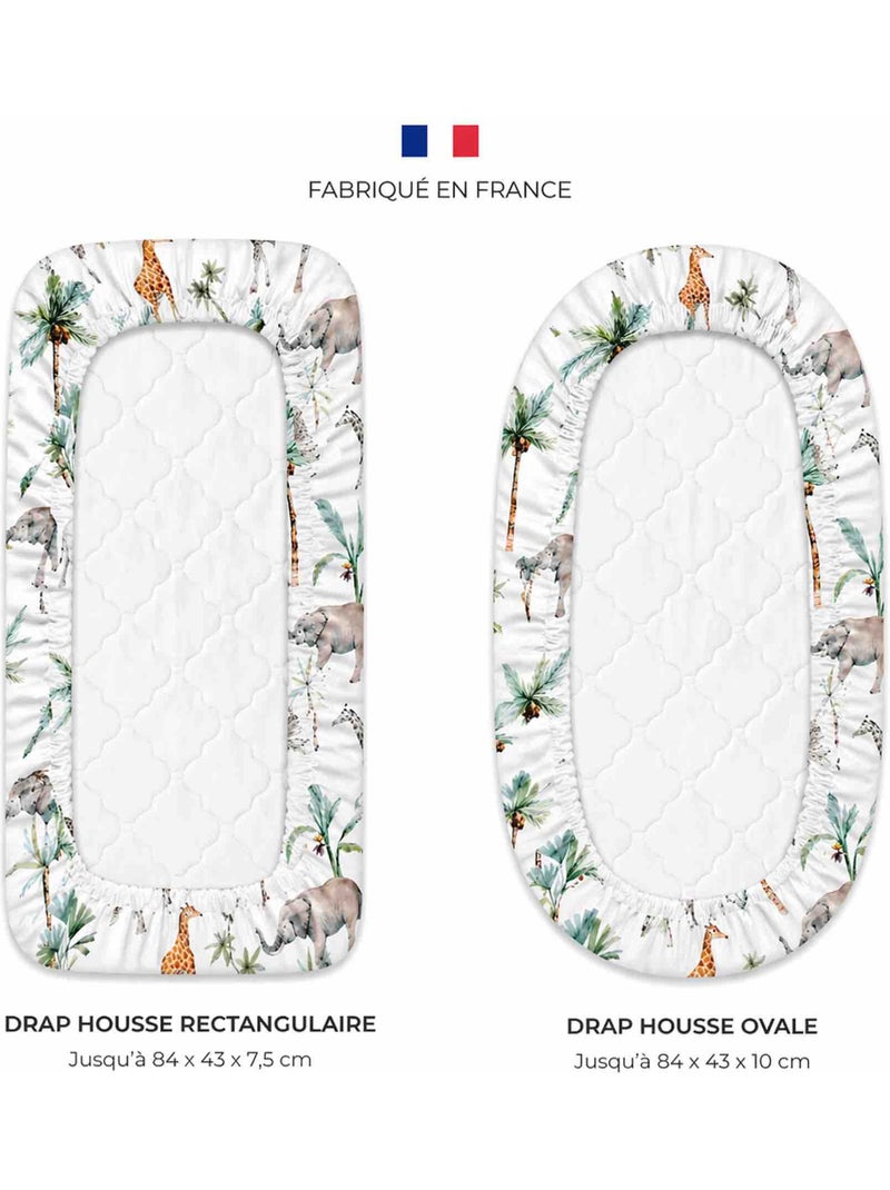 Lenzuolo con angoli per culla in cotone | SEVIRA KIDS Verde acqua - Kiabi