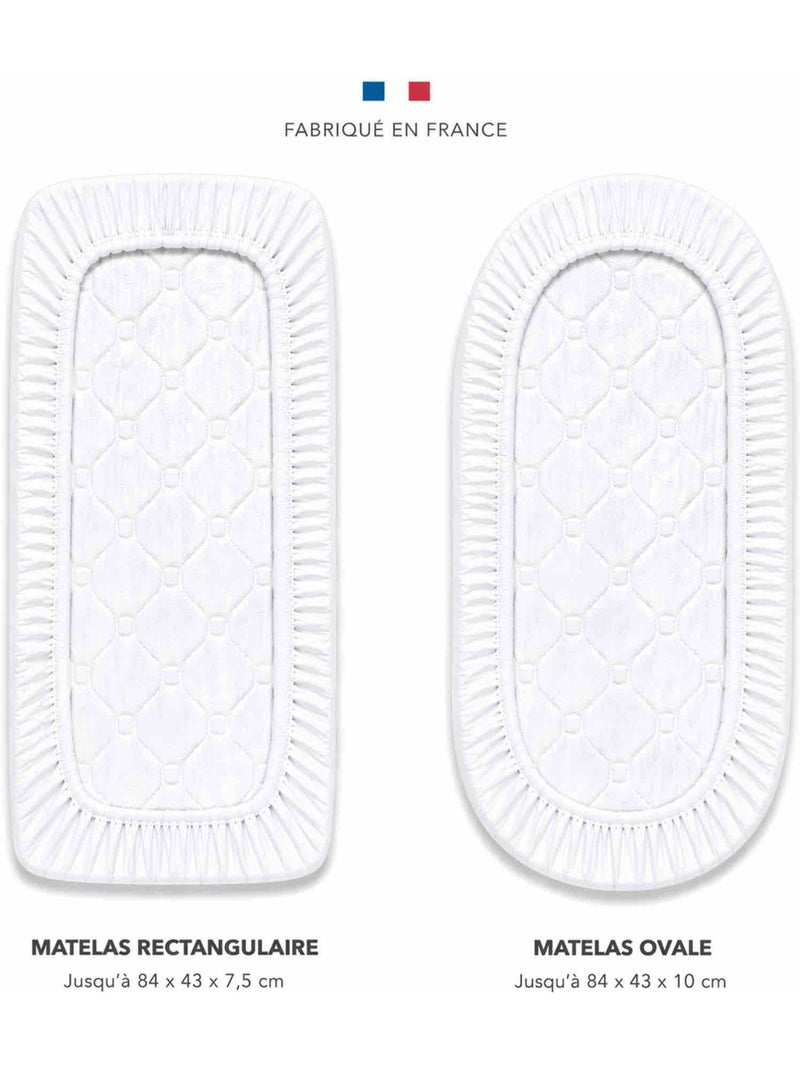 Lenzuolo con angoli per culla in garza di cotone | sevira kids | sevira kids Bianco - Kiabi