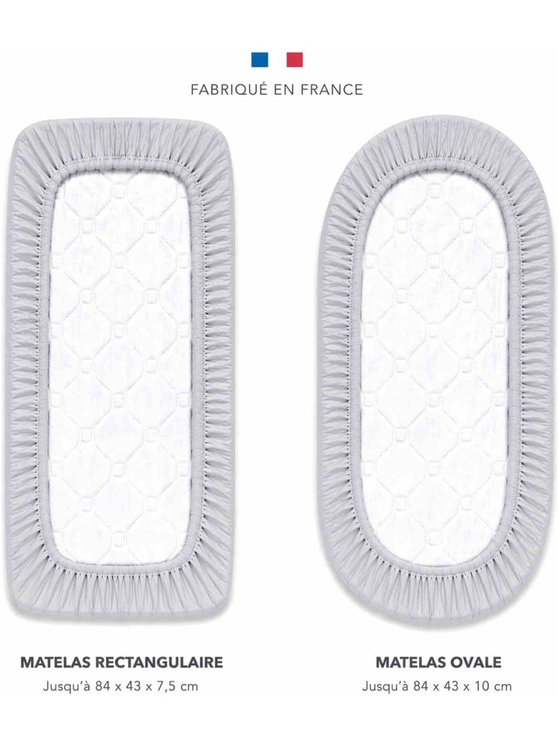 Lenzuolo con angoli per culla in garza di cotone | sevira kids | sevira kids Grigio - Kiabi