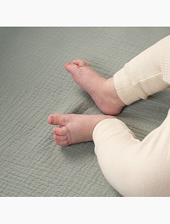 Lenzuolo con angoli per culla in garza di cotone | sevira kids | sevira kids