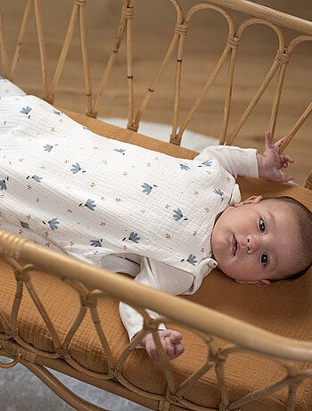 Lenzuolo con angoli per culla in garza di cotone | sevira kids | sevira kids