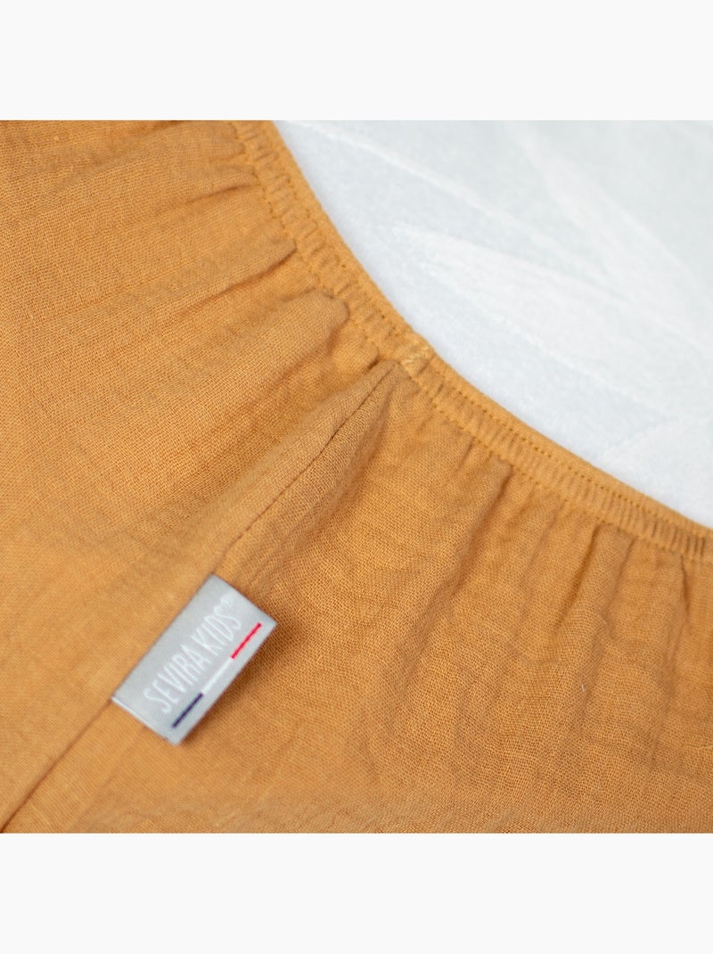 Lenzuolo con angoli per culla in garza di cotone | sevira kids | sevira kids Marrone chiaro - Kiabi