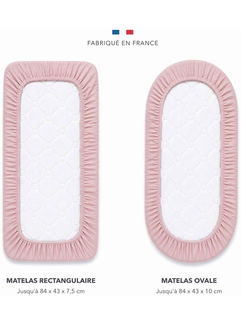 Lenzuolo con angoli per culla in garza di cotone | sevira kids | sevira kids Rosa - Kiabi