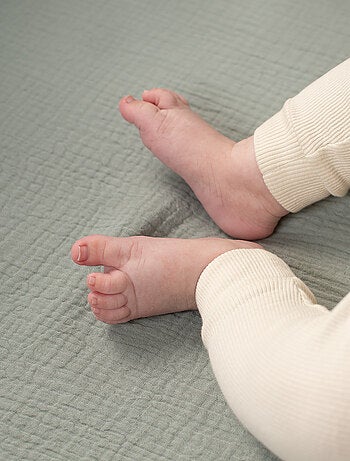 Lenzuolo con angoli per culla in garza di cotone | sevira kids | sevira kids