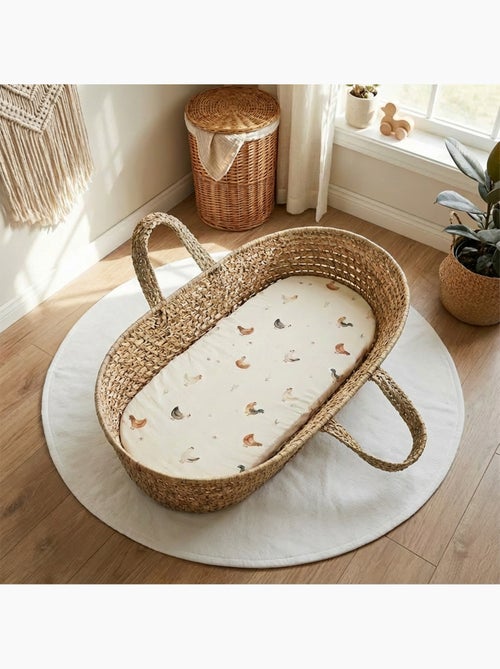 Lenzuolo con angoli per culla ovale in cotone per neonato | SEVIRA KIDS - Kiabi