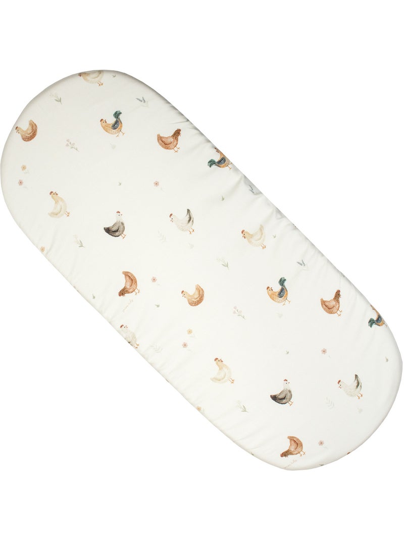 Lenzuolo con angoli per culla ovale in cotone per neonato | sevira kids | sevira kids Ecru - Kiabi