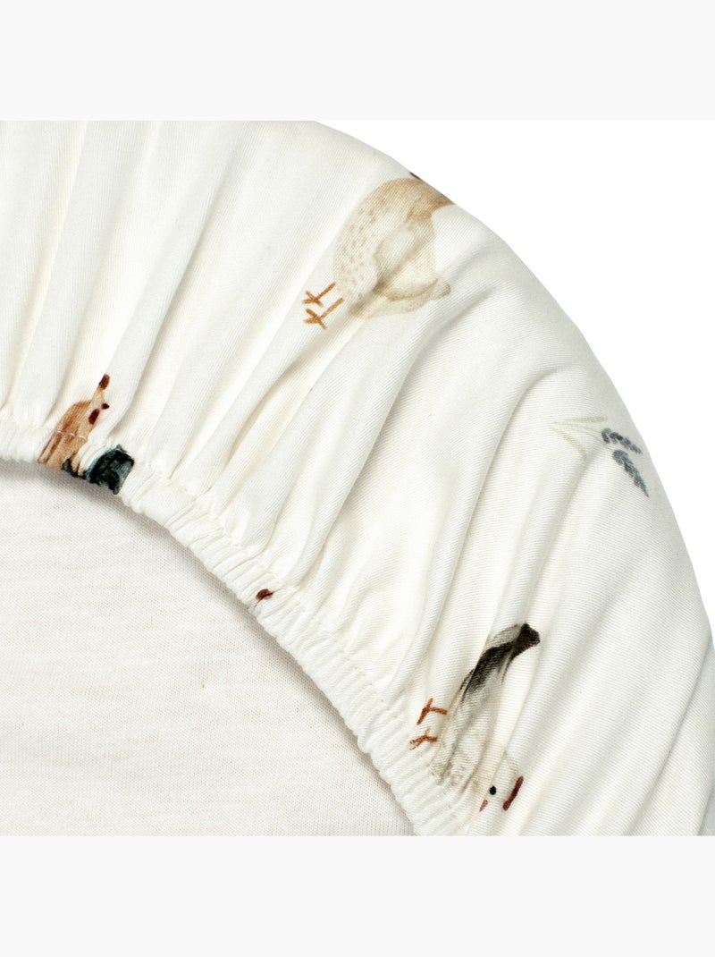 Lenzuolo con angoli per culla ovale in cotone per neonato | sevira kids | sevira kids Ecru - Kiabi