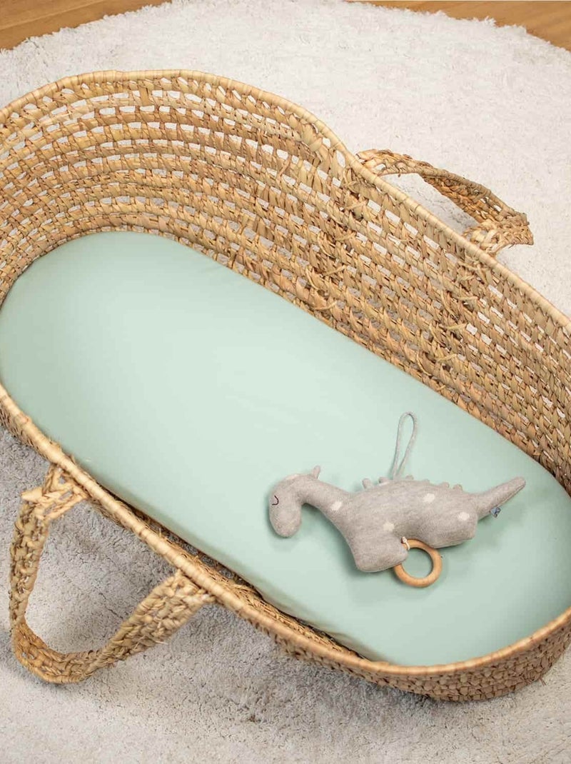 Lenzuolo con angoli per culla ovale in cotone per neonato | sevira kids | sevira kids Verde - Kiabi
