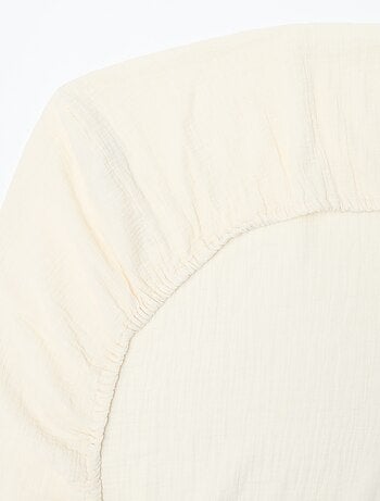 Lenzuolo con angoli per lettino 70 x 140 cm in doppia garza di cotone - Kiabi Home