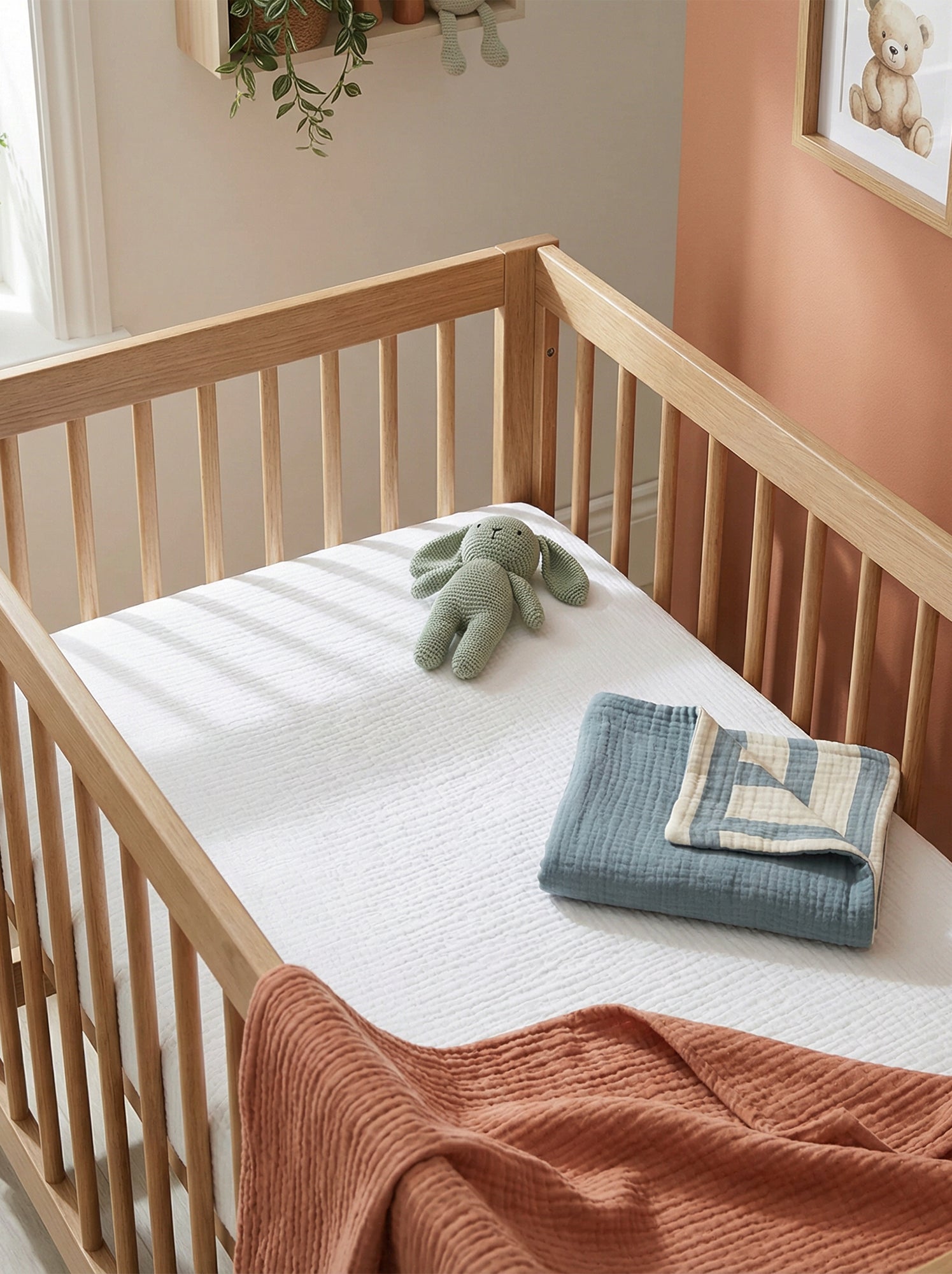 Lenzuolo Unicorni Bambini Lenzuolo Con Angoli Unicorni - Per Lettino Bambini Lenzuolo Lettino 70x140 Cm Cotone