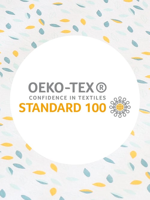 Lenzuolo con angoli per lettino modello foglie - Kiabi