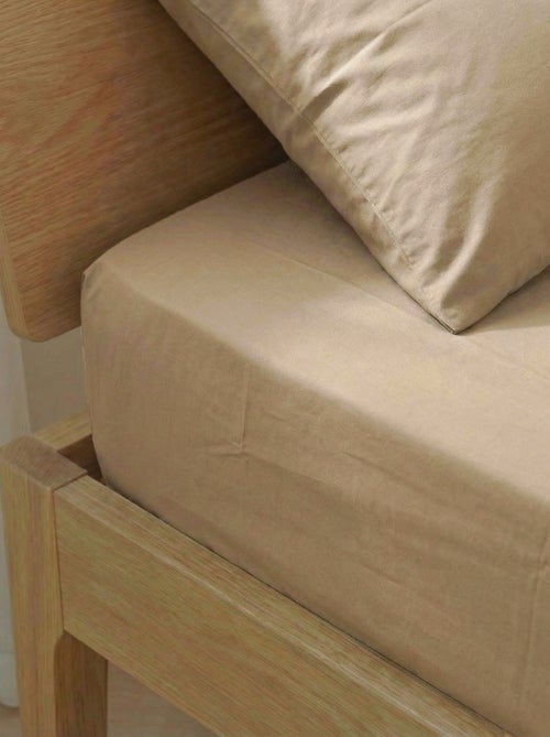 Lenzuolo con angoli per letto matrimoniale (180x200) in cotone - Kiabi Home - Kiabi