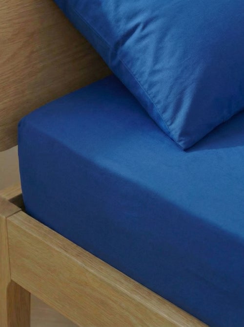 Lenzuolo con angoli per letto matrimoniale (180x200) in cotone - Kiabi Home - Kiabi