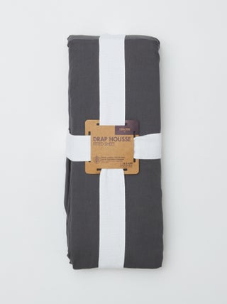 Lenzuolo con angoli per letto matrimoniale (180x200) in cotone - Kiabi Home